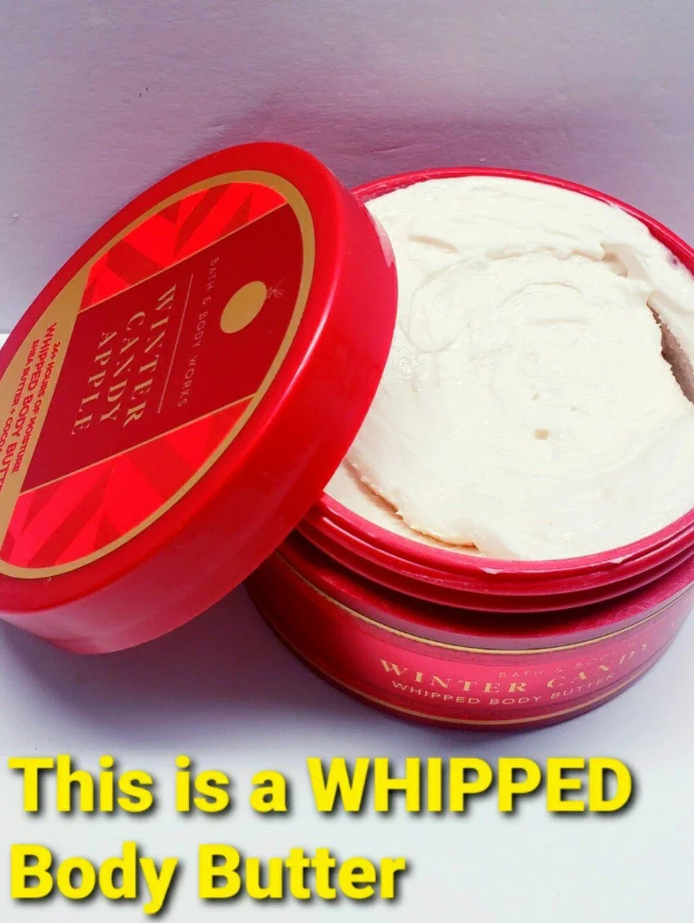 Bath & Body Works WINTER CANDY APPLE Whipped Body Butter, 6.5 oz/185 g